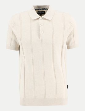 Barbour Strick Poloshirt Beige XL
