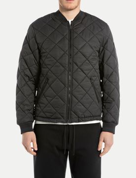 Bikerjacke mit Stehkragen Schwarz L