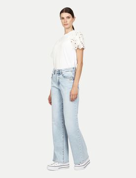 Wide-Fit Jeans Carlotta Long Weiß 27