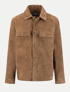 Velours Overshirt Braun XXL