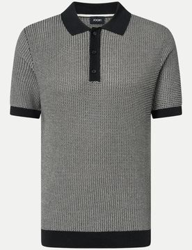 Poloshirt aus Strukturstrick Brianoro Grau L