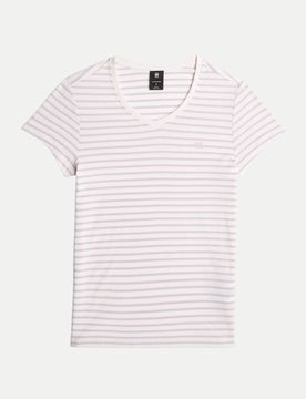 T-Shirt Stripe eyben Weiß M
