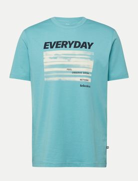 Red Label T-Shirt Mit Frontprint S.Oliver Red Label 3xl Regular Fit,Baumwolle,Herren,Rundhals,Kurz,Freizeit,Blau,Schriftzug