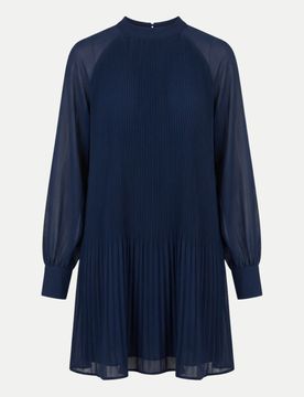 Knielanges Kleid Ingrid Blau 38