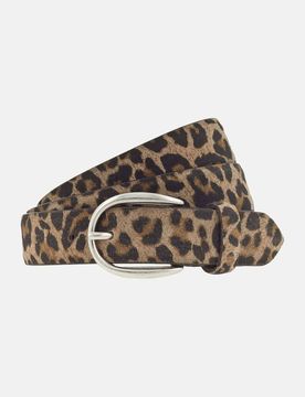 Volledergürtel Wild West 100 Damen,Casual,Animalprint,Leder,Braun