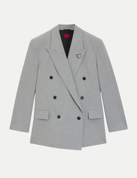 HUGO Blazer Antegi Grau 38