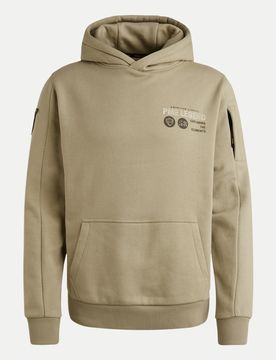 Hoodie mit Artwork Beige L