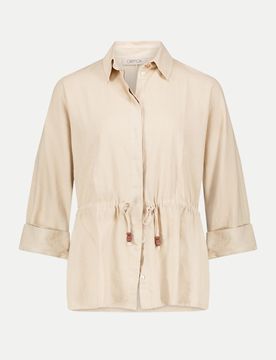 Jacke mit Tunnelzug Beige 40