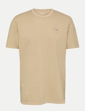 RED LABEL T-Shirt mit Garment Dye Beige L