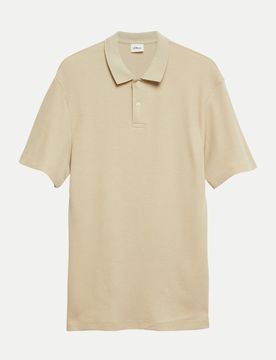 RED LABEL Polo-Shirt strukturiert Beige M
