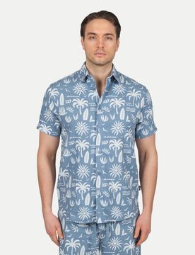T-Shirt Udo Leinenberg Blau XL