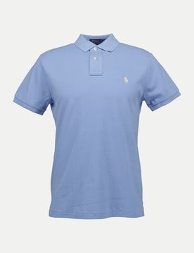 Polo Custom-Fit Poloshirt Blau L