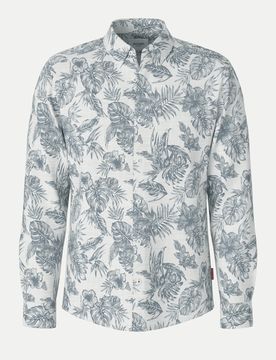 JEANS Florales Hemd Hansen Grau XXXL