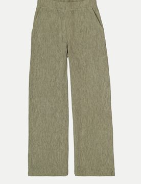 Wide-Leg Hose Strukturiert Beige L