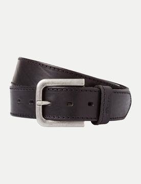 Ledergürtel aus hochwertigem Leder Schwarz 90
