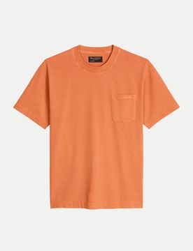 Marc O' Polo T-Shirt mit Brusttasche Orange XXL
