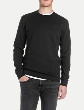 Replay Langarmshirt Schwarz S