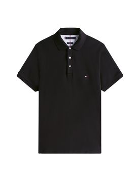 Slim-Fit Poloshirt 1985 Schwarz S