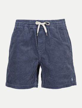 Polo Kord-Shorts Blau M