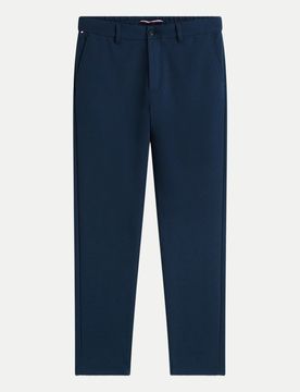 Chino Hose Aus Baumwolle 35/34 Baumwolle,Unifarben,Regular Fit,Herren,Blau,Business,Knöchellang,Mittel