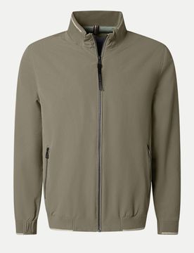 Blouson 52 Unifarben,Herren,Casual,Beige,Regular Fit,Polyester,Stehkragen,Lang