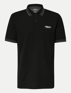 RED LABEL Regular-Fit Poloshirt Schwarz L