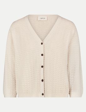 Strick-Cardigan mit 3/4 Arm Beige 38
