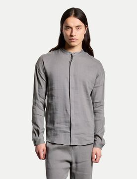 Leinenhemd Thomias Grau XL