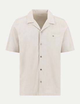 Kurzarmhemd mit Struktur Beige 3XL