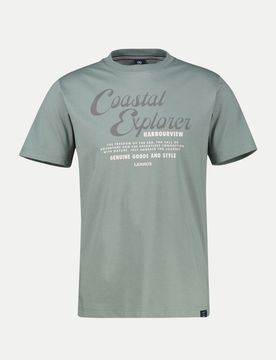 Lerros T-Shirt Serafino Grau XL