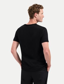 T-Shirt Crewneck Slub Schwarz XL