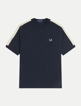 T-Shirt Cable Taped Blau S
