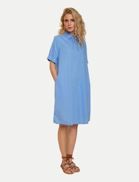 Hemdblusenkleid Blau 44