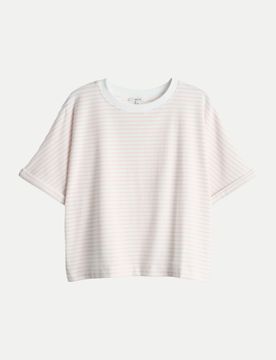 Gestreiftes T-Shirt Sotel Weiß M