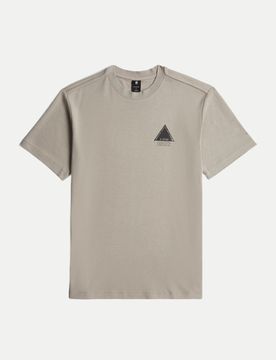 T-Shirt mit Logo Beige XL