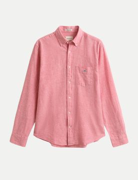 Gant Leinenhemd Regular-Fit Rosa XL