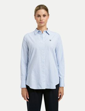 Shirtbluse mit Hemdblusenkragen Blau XL