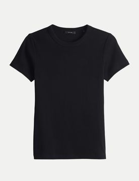 Opus T-Shirt Samuna Schwarz 44
