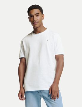 T-Shirt Crewneck Slub Weiß XL