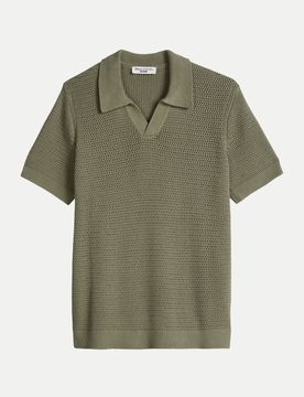Marc O' Polo Relaxed-Fit Poloshirt Grün L
