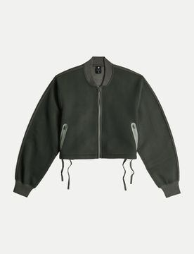 Mesh-Jacke verkürzt Grün M