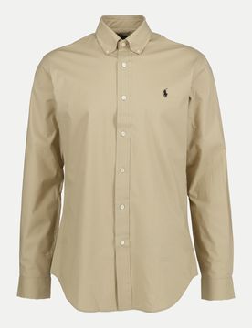 Polo Custom-Fit Freizeithemd Beige XXL