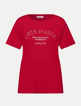 Shirt mit Schriftzug Rot 42