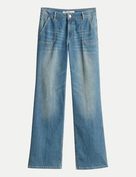 Flared-Fit Jeans Carie utility Blau 36
