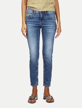 Relaxed-Fit Jeans Amelie Cropped Blau 25