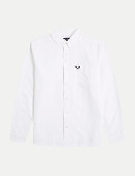 Fred Perry Oxford-Hemd Weiß XL