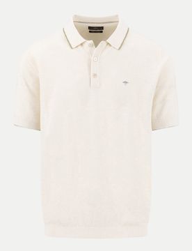 Strickpoloshirt Beige XXL