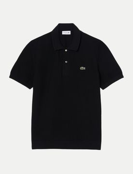 Lacoste Strick Poloshirt Schwarz S