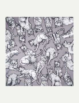 Flauschiges Tuch Grau 135X135CM