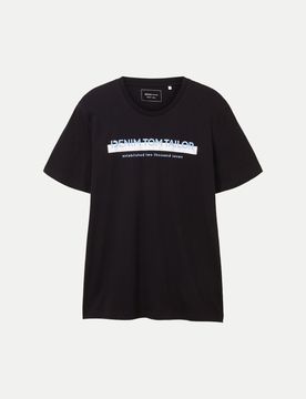 T-Shirt mit Logoprint Schwarz XXL